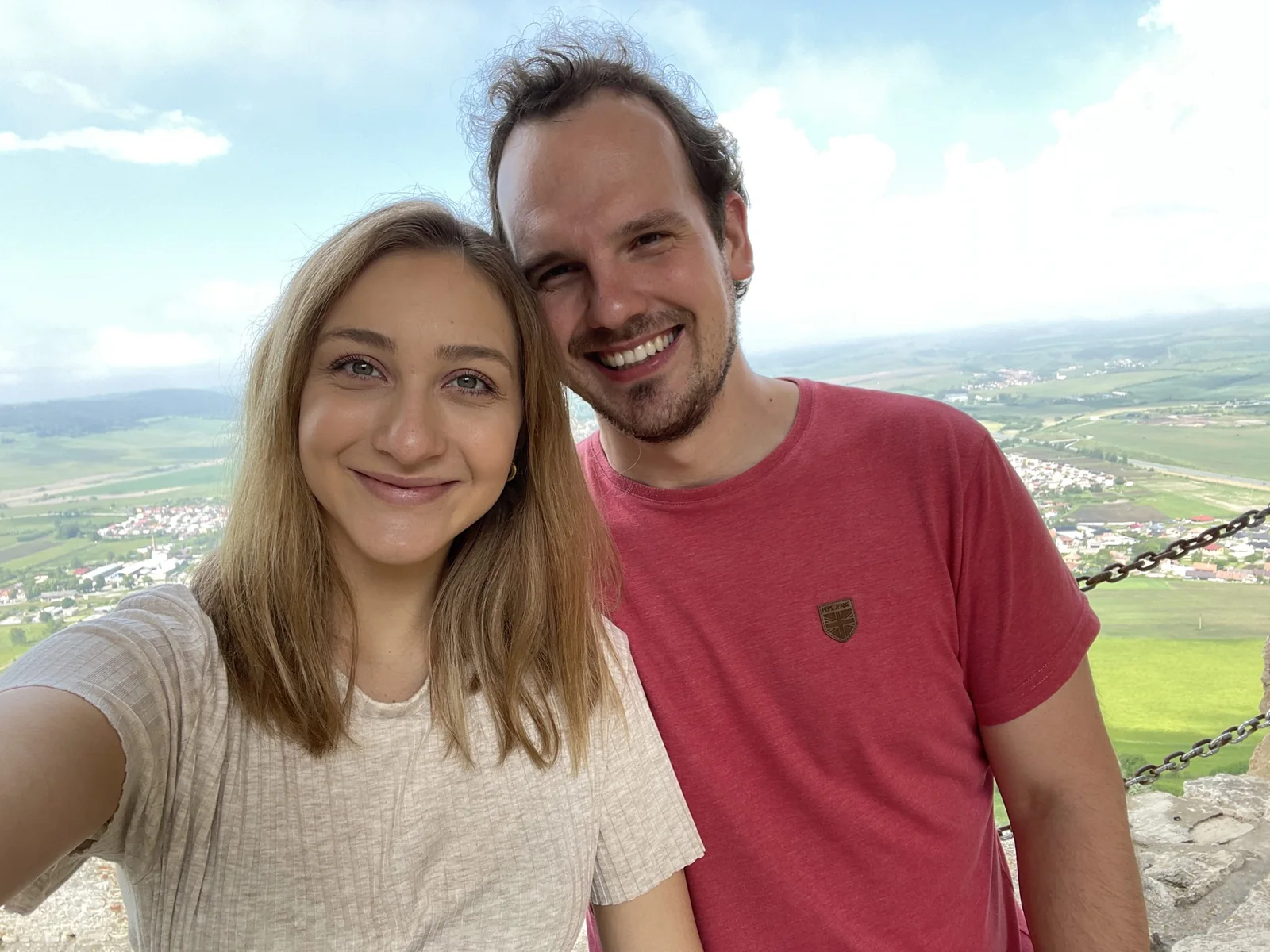 Michal s Natálkou na výhľade